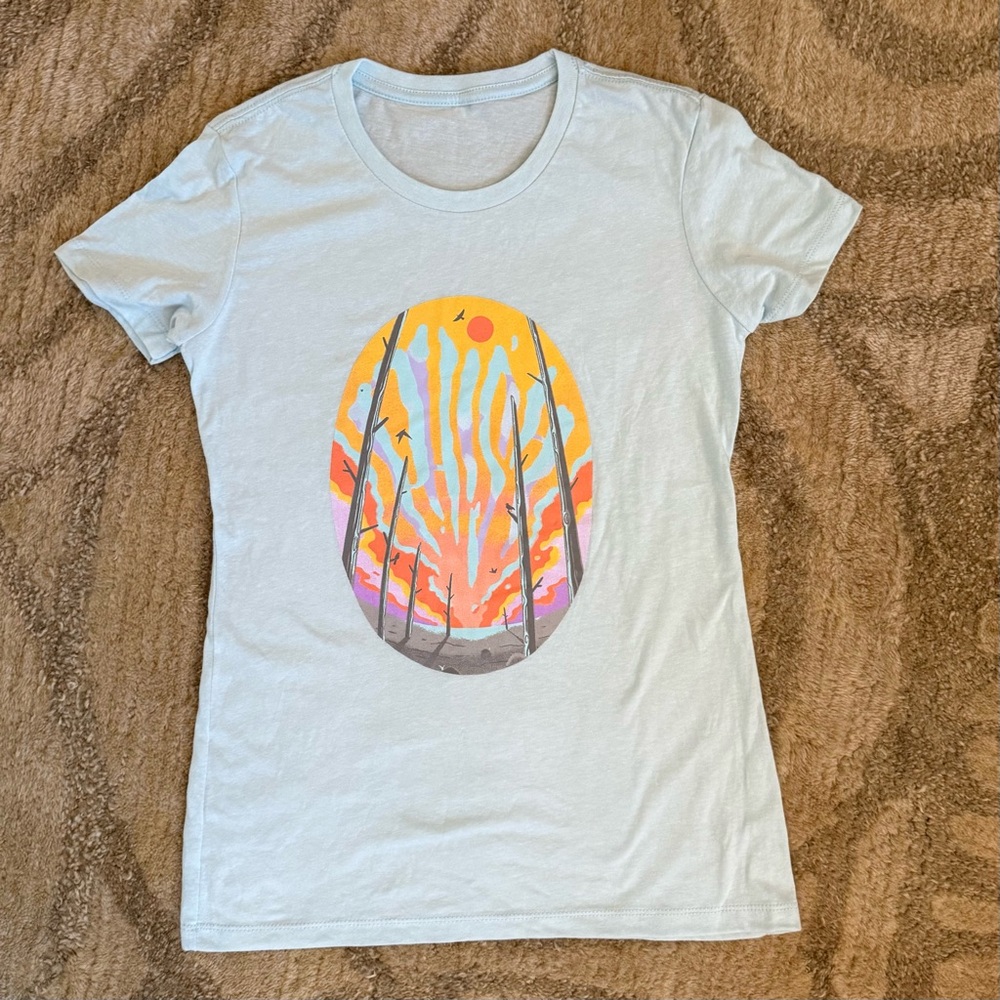 Phish Graphic Print Light Blue T-Shirt